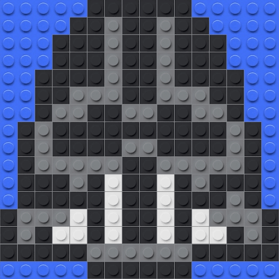 Mosa&iuml;que briques LEGO Dark Vador - Star Wars